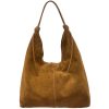 Petra Large Suede Shoulder Bag โ CM-B0346