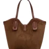 Borsa in pelle scamosciata โ 631-camoscio