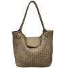 Mirelva Woven Washed Calf Leather Tote Bag โ LA-B0266