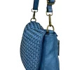Velisia Woven Cow Leather Saddle Bag โ LA-B0313