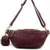 Nissim Leather Woven Sling Bag โ LA-B0311
