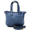 Tessia Handwoven Washed Leather Crossbody Tote โ LA-B0308