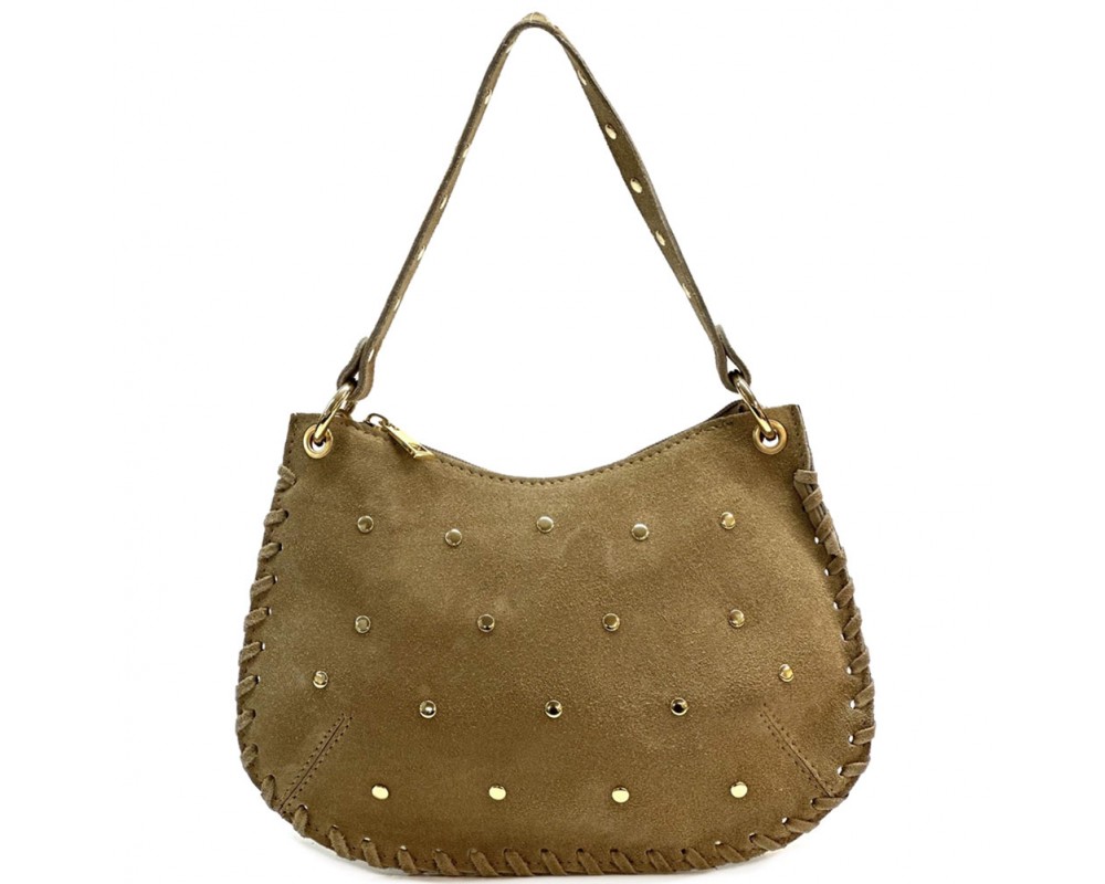Savannah Suede Leather Shoulder Bag โ 679