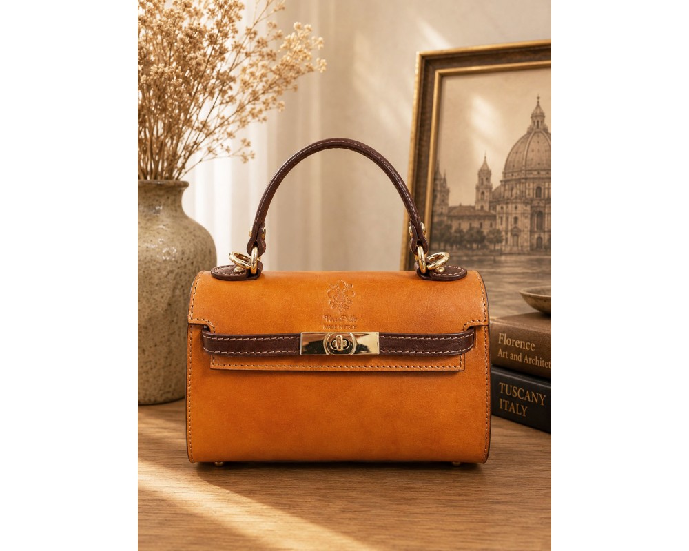Celestine Leather Top Handle Bag โ 6642